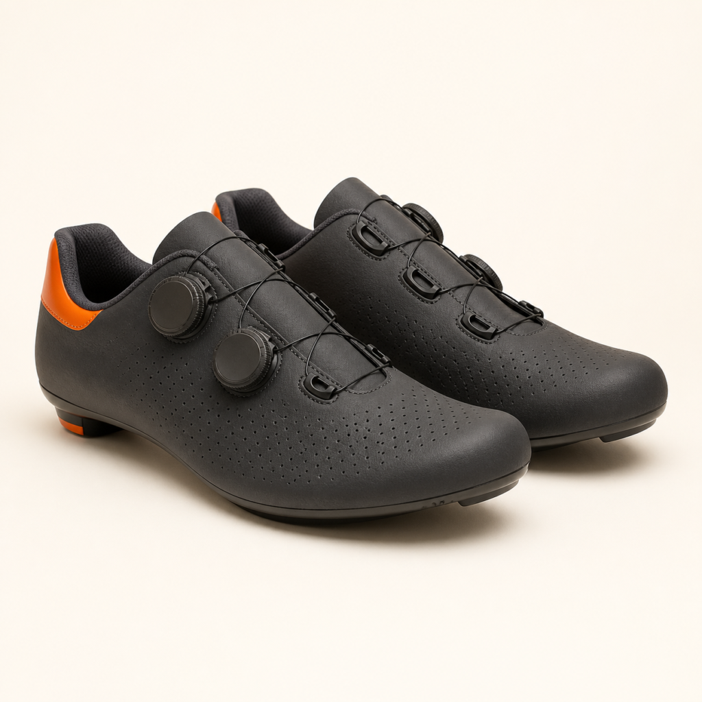 Pantera Black Sun Orange — Vodonepropusne biciklističke cipele s klik sistemom i prozračnom konstrukcijom za duže vožnje